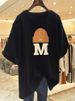 Women's White Oversized T-Shirt Short Sleeved Loose Fit Mid-Length Spring Summer Versatile Student Top Trendy on Instagram_ecoleips.com