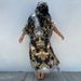 Women's Clothing Blue Bottom Flower Loose Beach Robe Seaside Holiday Sun Protection Dress Bikini Swimsuit Blouse_ecoleips.com