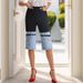 Women's High-Waisted Color Blocking Denim Jeans Knee High Buckle Cropped Style Casual Spring 2026 New Fashion_ecoleips.com