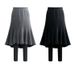 Women's Clothing Autumn And Winter Fishtail Skirt Two Piece Leggings Skirt Thickened Velvet One Piece Pants Warm Tights_ecoleips.com
