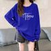 Korean Style Women's Sweatshirt Fleece Lined Thick Casual Loose Top Spring Autumn Winter New Versatile Niche Fashion_ecoleips.com