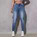Aria Basics European And American Foreign Trade Hot-Selling Jeans For Women Mid-Waist High Elastic Slim Fit Black Long Pants_ecoleips.com