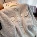 women's clothing autumn new style sweater cardigan women's long sved flora neck student nitted sweater ladi weater jacket_ecoleips.com