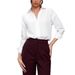 Women's Casual Loose V-Neck Long Sleeve Shirt Onesie_ecoleips.com