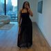 Women's Halter Neck Backless Dress Double Layer Splicing Slim Fit Double Side Fashion Autumn New European American Style_ecoleips.com