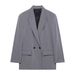 TAOP&ZA Spring Summer New Women's Commuting Style Lapel Double-Breasted Elegant Versatile Blazer 8769901_ecoleips.com