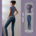 Women's Slimming Sexy Yoga Suit Fashionable Summer Exercise Set Beginner Running Gym Workout Clothing_ecoleips.com
