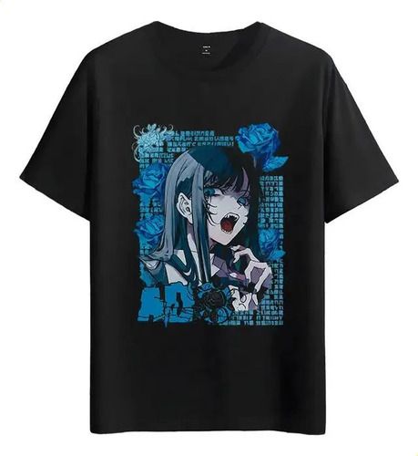 Women's T-Shirts Tshirt Muscle Freaks Vampire Roses Estilo Anime Gotica_ecoleips.com