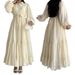 Women's Clothing Ladies Middle Eastern Muslim New Lace Lapel Robe Fashionable And Elegant Dress_ecoleips.com