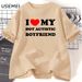 I Love My Hot Autistic Boyfriend T Shirt Funny Couple T-shirt Casual Cotton Short Sleeve Tees Fashion Streetwear Woman Clothes_ecoleips.com