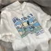 Retro American Women's T-shirt Summer Short Sleeve Chic Top White Trendy Round Neck Printed T-shirt Woman Clothing_ecoleips.com