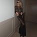 Women's Long Sleeve Lace Dress See Through Slim Fit Backless Round Neck Summer New Sexy_ecoleips.com