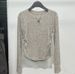 Women's Relaxed Fit Textured Base Layer Top with Ribbed Pleats Fitted Shoulders Slimming Waist Trendy Stylish_ecoleips.com