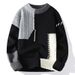 K New Casual Round Neck Sweater Base Knitted Sweater Loose Sweater_ecoleips.com