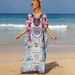 K Beach Cover Shirt Bohemian Style Beach Skirt Plus Size Dress_ecoleips.com