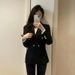 2025s Formal College Student Civil Servant Interview, Spring And Autumn Black Professional Suit, Female Suit_ecoleips.com