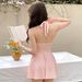 Women's Clothing Bikini Backless Skirt Style Beach Vacation Swimwear_ecoleips.com