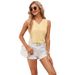 Aria Basics Aria Basics European And American Cross-border Foreign Trade Women's Clothing 2024 Spring-summer New Product Buttoned V-neck_ecoleips.com