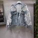 Sheer Embroidered Denim Jacket – Oversized Cropped Style With Lace Trim & UV Protection (S-XL, Light Wash, Casual-Chic Layering Essential)_ecoleips.com