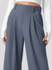 K Women's High-waisted Wide-leg Pants; Casual Loose Trousers_ecoleips.com