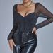 Women's Clothing Low Cut Backless Waist Sexy Slim Long Sleeved Jumpsuit_ecoleips.com