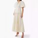 Women's Clothing Casual Solid Color Five Point Sleeves V Neck Lace Up Dress_ecoleips.com