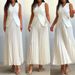 Voya Women's European American Style Set: Tank Top And Pleated Long Skirt, Summer Solid Color, High-end Elegant Women's 2-Piece Set_ecoleips.com