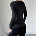 European And American Cross-border 2026 New Women's Sexy Front Mesh Patchwork Hollow-out Solid Color Long-sleeve T-shirt_ecoleips.com