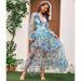 Women's Clothing Swimsuit New Style Applique V Neck Long Sleeved Holiday Floral One Piece Swimsuit Suit Female_ecoleips.com