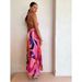 Women's Clothing Halter Neck Pleated Casual Dress Loose Holiday Large Swing Skirt_ecoleips.com