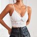 Cross-border Foreign Trade Solid Color Sexy Lace Deep V Strapless Crop European And American Style Tank Top 9328_ecoleips.com