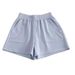 Korean Style Women's High Waist Sports Shorts Summer Thin Outer Wear Loose Slim Wide Leg Three Quarter Pants Casual Trendy Cotton Blend_ecoleips.com