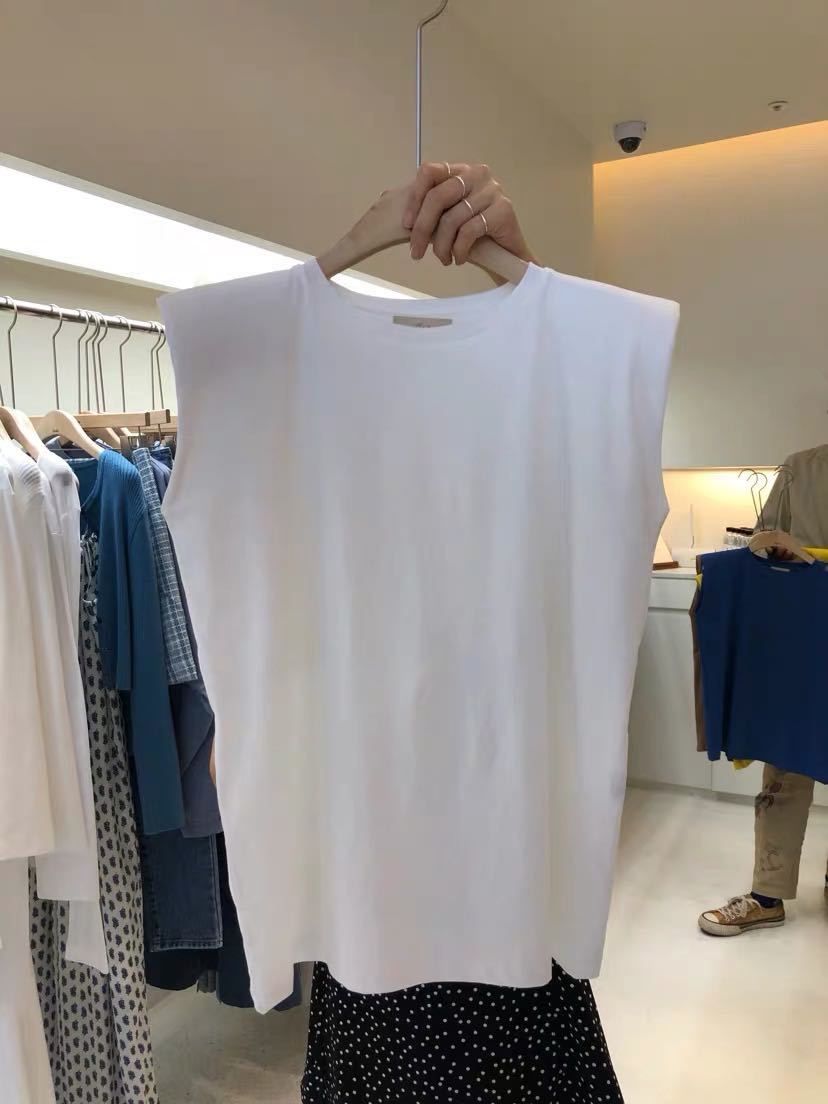 Solid Color Round Neck Loose Sleeveless T-shirt Women's Summer Thin Casual Vest Top_ecoleips.com