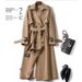 Windbreaker Women's Mid-Length 2025 Spring And Autumn New Korean Version Plus Size Petite Trendy British Style Overcoat_ecoleips.com