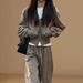 Casual Relaxed Sporty Style Women's Outfit, 2026 Spring New Short Sweatshirt Jacket And Wide-leg Pants Slimming_ecoleips.com