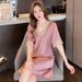 2026 New Silk Nightdress Sexy Lace High-density Satin Pajamas Loungewear_ecoleips.com
