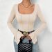 Voya Women's 2026 Spring/summer Sexy Slim Fit Square Neck Flared Sleeves With Exposed Back And Bottom Layer T-shirt Jumpsuit_ecoleips.com