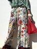 Independent Station Foreign Trade European And American Women's New Printed Suit Casual Long Pants Shirt Fashion_ecoleips.com