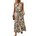 Women's Bohemian Print Vest Top And Straight Leg Trousers Set European American Style Summer_ecoleips.com