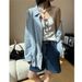 Zhiyu Textured Loose Vintage Vertical Striped Versatile Turn-down Collar Shirt For Women 2026 Spring/Summer New Style_ecoleips.com