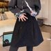 2025 Autumn Winter New Woolen Shimmer A-line Short High Waist Slimming Half Skirt For Plus Size Women_ecoleips.com