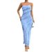 Diyun Women's 2025 Spring/Summer Sexy Bag Hip Solid Color Slimming Skincare Dress_ecoleips.com