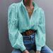 Women's Clothing Casual Loose Fashion Hollow Puff Sleeve Cardigan_ecoleips.com