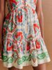 Chic Printed V-neck Pleated Mini Dress Women Sexy Sleeveless Single Breasted Loose Short Dresses Female 2025 Summer Streetwear_ecoleips.com