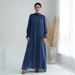 Modest Abaya Dress Exquisite Solid Color Lace Dress For Muslim Women Fashionable Polyester Dress For Middle East_ecoleips.com