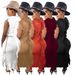Women's Clothing Casual Sleeveless Tassel Dress Knitted Solid Color Versatile For Spring/Autumn Summer_ecoleips.com