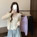 Summer Hollow Knit Cardigan New Women's Collar Thin Coat Air Conditioning Shawl Sun Protection Long Sleeve Short Top_ecoleips.com