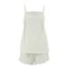 Apricot Pure Lace Trim Camisole Shorts Pajama Set 2026 European And American Spring Summer New Cotton Silk Women's_ecoleips.com