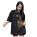 Unisex Plus Size Round Neck Short Sleeve T-Shirt Summer Casual Loose Top With Rhinestone Embellishments Trendy Heavy Duty_ecoleips.com