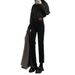 Minghai 89% 25th Autumn/Winter Fleece-Lined Jeans For Women, Petite High-Waisted Straight-Leg Pants That Make Legs Look_ecoleips.com